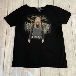 AMC Walking Dead Whisperers Unisex Black Graphic Tee Shirt Size Medium